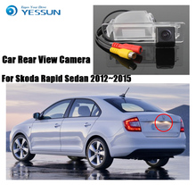 YESSUN For Skoda Rapid Sedan 2012~2015  Car Reversing Backup Camera  HD CCD  Car Parking Camera  Rear View Camera 2024 - buy cheap