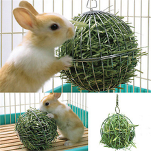 Faroot Stainless Steel Round Pet Toy Supply Sphere Feed Dispense Exercise Hanging Hay Ball Guinea Pig Hamster Rabbit Pet Toy 2024 - buy cheap