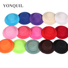 2"/5CM 10 Colors Available Nice Mini Top Hats Solid Children Party Hats Good As Fascinator Hats 50 Pieces/Lot MH012 2024 - buy cheap