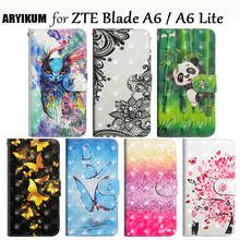Роскошный чехол-книжка для ZTE Blade A6 A 6 Lite, кожаный чехол-книжка для телефона ZTE Blade A6, чехол-бумажник ZTE Blade A6 Lite 2024 - купить недорого