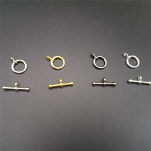 10set/lot Alloy Metal Toggle Clasps For Necklaces 12*20mm Gold Silver Color End Connectors Hooks DIY Jewelry Making Findings 2024 - buy cheap