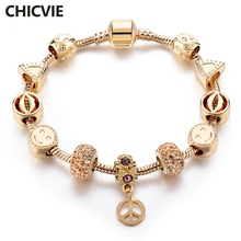 CHICVIE Best Gold Smiley Face & Mouth Custom Bracelets & Bangles Charms For Jewelry Making Bracelet For Women Bracelet SBR170114 2024 - buy cheap