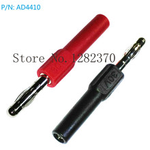 [SA] AD4210 4mm fêmea revolução 2 dois milímetros banana plug adapter Adaptador -- 50 pçs/lote 2024 - compre barato
