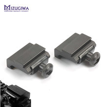 MIZUGIWA 1 Pair Flat Top 20mm to 11mm Weaver Picatinny To Dovetail Rail Adapter Base Mount Long 30mm Rail Pistol Airsoft Hunting 2024 - buy cheap