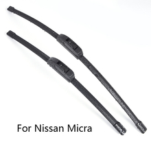 Car Windshield Wiper Blades for Nissan Micra form 2000 2001 2002 2003 2004 2005 2006 2007 to 2017 Car Windscreen wiper Rubber 2024 - buy cheap