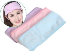 Eyelashes Extension Spa Facial Headband Make Up Wrap Head Terry Cloth Headband Stretch Towel with Magic Tape Makeup Hairband 2024 - buy cheap