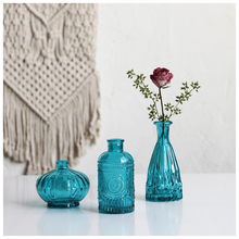 Mini vaso de vidro para decoração de casa, vaso de vidro colorido para decoração de casa vaso de flores terrário recipiente hidropônico decoração de jardim para casa 2024 - compre barato