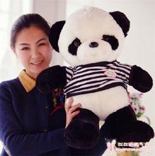 large 70cm toy stripes cloth love panda plush toy, soft throw pillow birthday gift h772 2024 - buy cheap