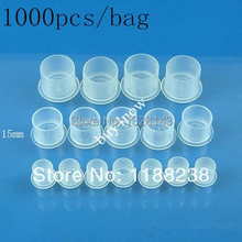 500PCS Medium 15mm high quiality tattoo ink cups with a BASE INK CUPS For Tattoo Gun Needle Ink Tips Grips Kits HOT SALE 2024 - buy cheap