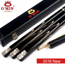 2016 New Omin GunMan Handmade 3/4 Snooker Cues 9.8mm Tip Snooker Cue Case Set With Extension Ash Shaft Ebony Handle Fast Ship 2024 - buy cheap