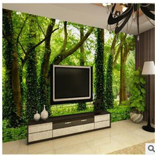 beibehang Personalized custom 3D stereoscopic large mural of forest trees wallpaper sofa TV restaurant Wallpaper for living room 2024 - buy cheap