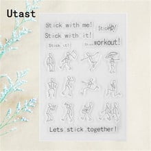 Stick Up Together Clear Silicone Stamps /Transparent Rubber Stamp for DIY Scrapbooking /Photo Album Decorative Craft Making 2024 - buy cheap