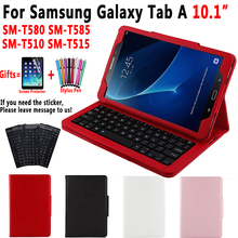 Bluetooth Keyboard Case for Samsung Galaxy Tab A A6 10.1 2016 2019 T580 T585 T580N T585N T510 T515 Keyboard Cover Funda + Gift 2024 - buy cheap