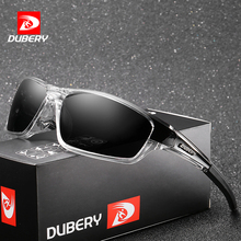 DUBERY Sunglasses Men's Polarized Driving Sport Sun Glasses For Men Women Square Color Mirror Luxury Brand Designer 2019 2024 - buy cheap