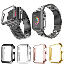 Screen Protector Case for Apple Watch 3/2/1 38MM 42MM Protector Shell PC Plating Frame Ultra Thin HD Clear Cover Case Frame 2024 - buy cheap