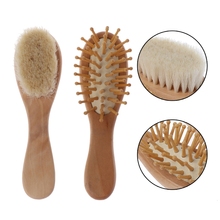 2Pcs/Set comb for children Baby Soft Hair Brush Head Massager Newborn Wooden Brush 2024 - buy cheap