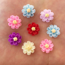 New 400PCS Resin 13mm 3D Flower Flatback Stone Embellishment DIY Scrapbook Crafts R92*10 2024 - buy cheap