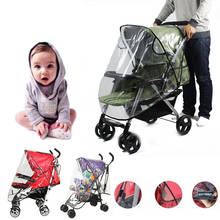 Universal Strollers Pushchairs Practical Baby Carriage Waterproof Stroller Dust Rain Pushchair Cover Windshield Wheelchair 2024 - buy cheap