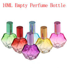 Botellas de Perfume de vidrio de colores, atomizador recargable con espray, botellas de Perfume portátiles de viaje, 1 ud., 10ml 2024 - compra barato