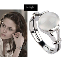 The Twilight Saga New Moon Stone Ring S925 Sliver Bella Opal Twilight Ring Vampire Jewelry Edward Engagement Rings Gift Women Me 2024 - buy cheap