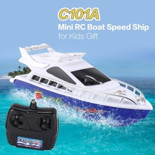 C101A Mini Radio Remote Control RC High Speed Racing Boat Speed Ship for Kids Children Gift Present Toy Simulation Model 2024 - buy cheap