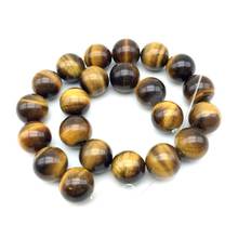 Hot Sale New Arrival Natural stone Round Beads Yellow Tiger Eye Round Beads 16 mm 18mm DIY Jewelry Making Rare Bead 2024 - buy cheap
