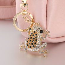 Wealth frog green lovely crystal charm pendants purse handbag car keys keyring key ysk079 fashionable birthday gift to a friend 2024 - buy cheap