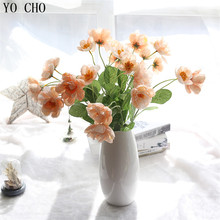 Yo cho 5 ramos de alta qualidade rosemary poppy flores artificiais diy falso flores para decoração do casamento escritório casa decoração da mesa 2024 - compre barato