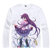 Camiseta de algodón de anime japonés Monogatari, anime Mayoi, Hachikuji, Shinobu, Oshino, Cosplay, coolprint de Navidad 2024 - compra barato