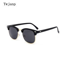 Ywjanp-gafas de sol clásicas para hombre y mujer, anteojos de sol de diseñador de marca con espejo UV400, talla pequeña, medio marco caliente 2024 - compra barato