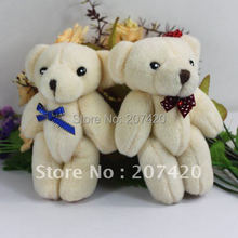 13cm Wholesale Joint Bear Plush Toys With Bow Tie Teddy Bear Stuffed Soft Dolls,24pcs/pack 2024 - buy cheap