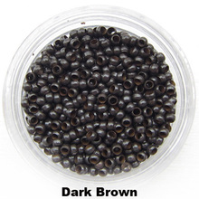Anillo nano de cobre de 2,5mm para extensión de cabello nano marrón oscuro, 1000 unids/lote 2024 - compra barato