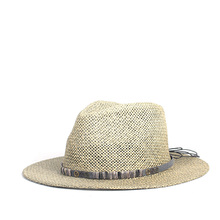 100% рафия соломенная Летняя женская и мужская пляжная шляпа для путешествий, элегантная женская фетровая шляпа с широкими полями, Панама, Солнцезащитная шляпа, размер 56-58 см 2024 - купить недорого
