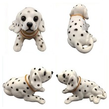 Car Styling Nodding Dog Auto Dashboard shaking Head Dog Dalmatian Doll Car Ornament Bobblehead Dog Vivid Resin Rocking Head Dog 2024 - buy cheap