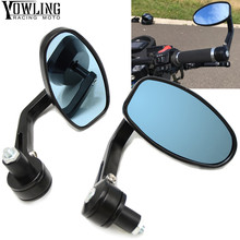 7/8" 22mm Motorcycle Aluminum Moto Rearview Mirror Rear View Handle bar End Black Side Mirrors GSX-R1000 GSXR600 GSXR750 SV650/S 2024 - buy cheap