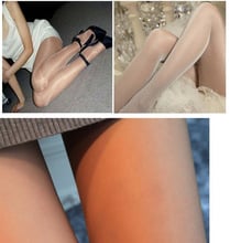 New Sexy compact silk slippery ultra-thin  Pantyhose High waist Sun Protection T crotch Nylon Tights Stretchy Slim Stockings 2024 - buy cheap