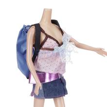 SPMART Blue Shopping Backpack Bag for  Doll 2024 - buy cheap