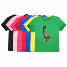 New Summer Kids Cotton Short Sleeve T Shirts Children Dinosaur Tees for 1-14 Years Baby Summer Tops Girls Tees Kids Clothes 2024 - buy cheap