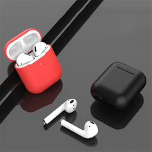 Novo durável à prova de poeira anti perdido fino sem fio fones de ouvido bolsa à prova choque tpu macio silicone caso para airpods 2 protetor capa 2024 - compre barato