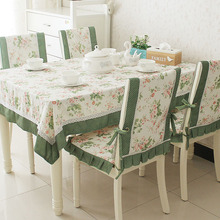 New arrival dining table cloth cushion chair cover fabric tablecloth table cloth square table cloth set rustic 2024 - buy cheap