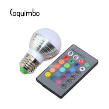 Светодиодный светильник Coquimbo, с пультом дистанционного управления, 16 различных цветов, 4 режима, ретро, E27/E14, 85-265 в 2024 - купить недорого