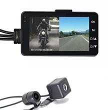 3 Inch 16:9 HD Screen 1080P Motorcycle Driving Recorder Waterproof Double Mirror DVR Front+Rear View Motorcycle Electronics 2024 - buy cheap
