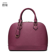 XIYUAN BRAND purple Real Cow Leather Ladies Hand Bags Women Genuine Leather Handbag Shoulder Bag Hign Quality Designer Brand bag 2024 - buy cheap
