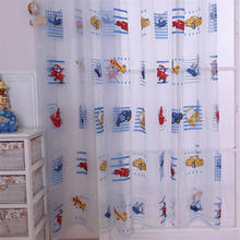 New Children Car Pattern Tulle Voile Window Curtain Bedroom Drape Sheer Curtain 2024 - buy cheap