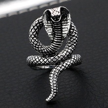 Women Men Punk Vintage  Rings Eye Snake Domineering Animal Adjustable Rotating Rings Jewelry Gifts 2024 - buy cheap