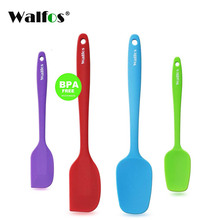 WALFOS Set of 4 Heat Resistant Silicone Cooking Tools Non-Stick Spatula Spoon Turner Accessories Baking Tools Kitchen Utensils 2024 - compre barato