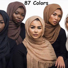 G4 10pcs 1lot  Hot sale bubble plain crinkle  hijab scarf/scarves  fringes soft plain hijabs muffler shawls big wrap pashmina 2024 - buy cheap