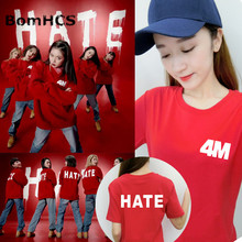 Летняя хлопковая футболка с коротким рукавом BomHCS Kpop, футболка с надписью «Act.7» и надписью «Hate Stars», унисекс 2024 - купить недорого