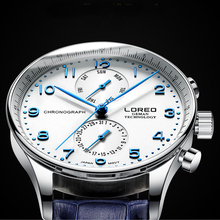 Men Watch LOREO Top Brand Luxury Leather Business Quartz Men Casual 50m Waterproof Sports Watches Clock Relogio Masculino 2024 - buy cheap