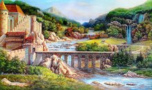 Free shipping Big size wall gobelin tapestry Natural style art picture,Beautiful European Landscape Wall Hanging 2024 - buy cheap